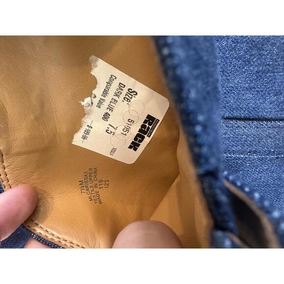 NEW Marc Fisher LTD Carissa Pull On Ankle Bootie Navy Denim Women’s size 7.5 - Picture 8 of 14